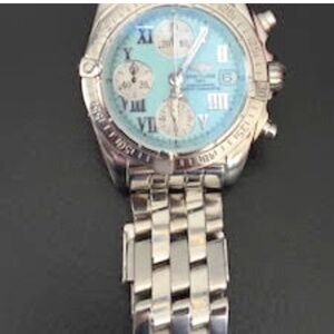 For sale is a striking and elegant Breitling Cockpit Chronograph A13358